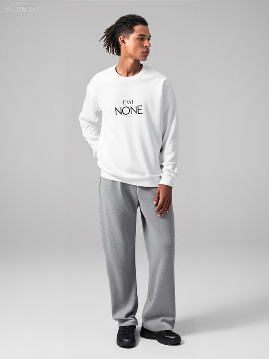 Unisex Premium White Crewneck Sweatshirt